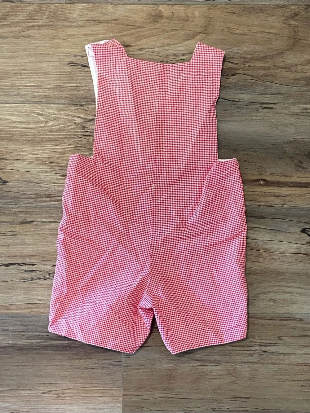 Silly Goose size 2T novelty popsicle gingham hand smocked outfit like new